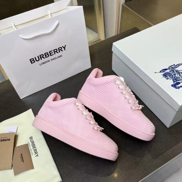 BURBERRY BOX Pink splice SNEAKERS - Picture 8 of 9